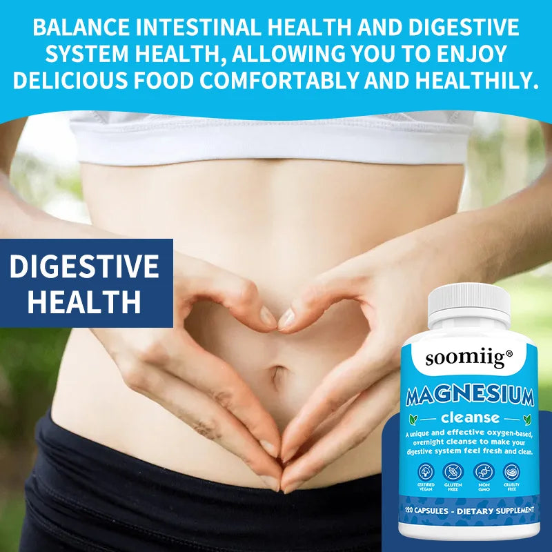 Magnesium Glycinate 500mg Capsules 30/60/120pcs with Zinc D3 B6, High Absorption, Supports Bone, Muscle, Heart Health and Sleep