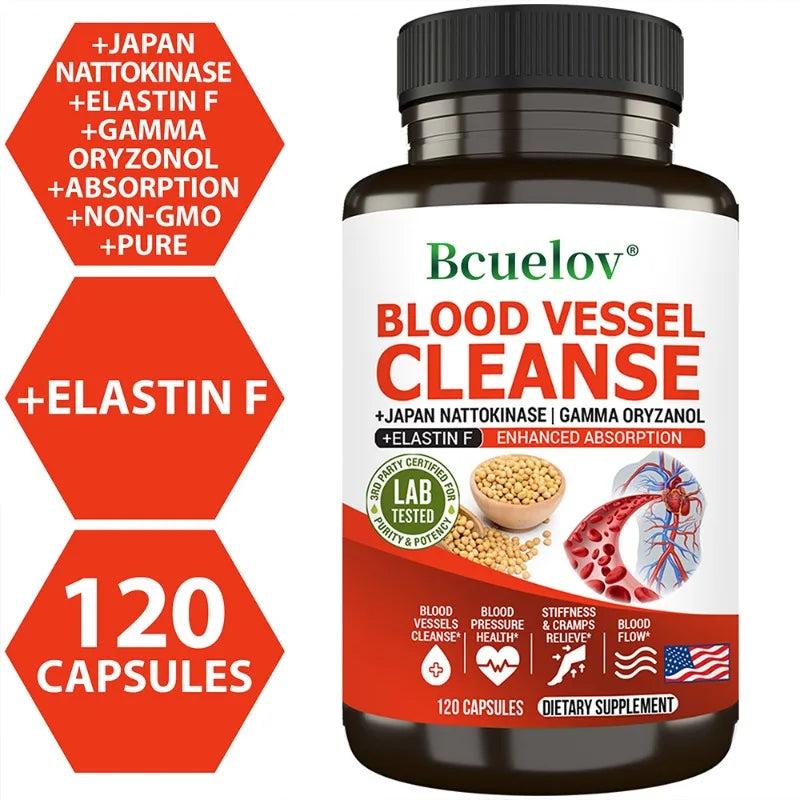 Vascular Cleanser – Blood & Heart Health Support, 120 Capsules