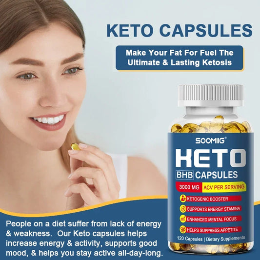 Keto Capsules – Supports Ketosis, Fat Burning, Energy AND Mental Focus