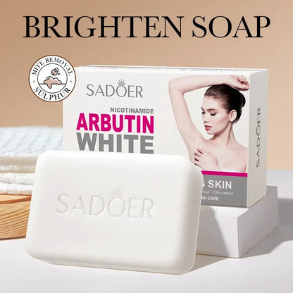 SADOER Niacinamide: Arbutin Facial Soap – Brightening Deep Clean Cleanser