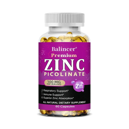 Zinc Picolinate 100 mg – Immune Support, Energy & Respiratory Health