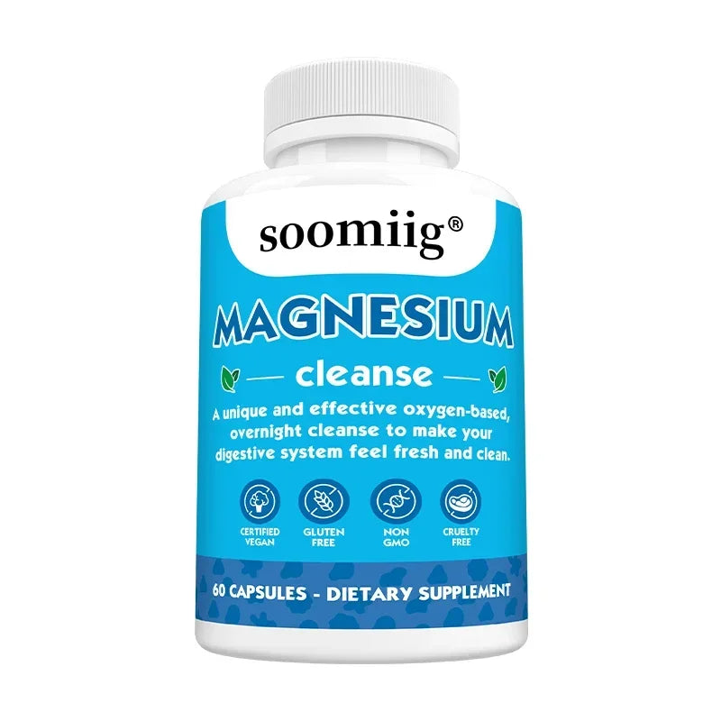 Magnesium Glycinate 500mg Capsules 30/60/120pcs with Zinc D3 B6, High Absorption, Supports Bone, Muscle, Heart Health and Sleep