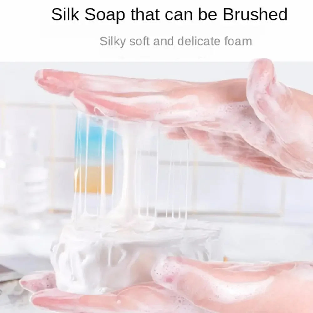 Silk Collagen Goat Milk Cleansing Bar — Hydrating, Brightening & Moisturizing Facial Soap (60g)