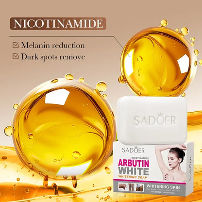 SADOER Niacinamide: Arbutin Facial Soap – Brightening Deep Clean Cleanser