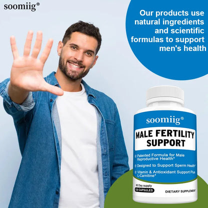 Men’s Reproductive Health Supplement - Fertility Balance, Vegan Non-GMO (60 Caps)