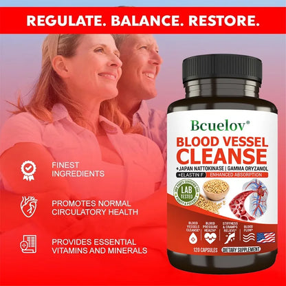 Vascular Cleanser – Blood & Heart Health Support, 120 Capsules
