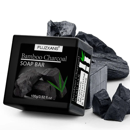 Bamboo Charcoal Facial Soap Bar — Deep Cleansing & Hydrating Skincare for Women