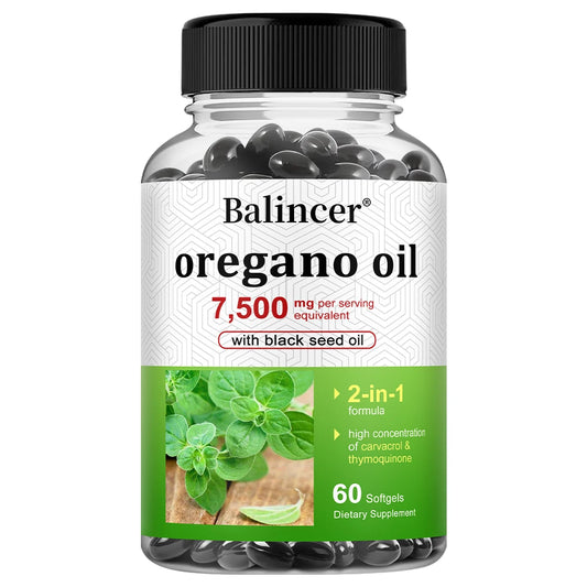 Oregano Oil 7,500mg with Black Seed Oil – Immune & Wellness Support